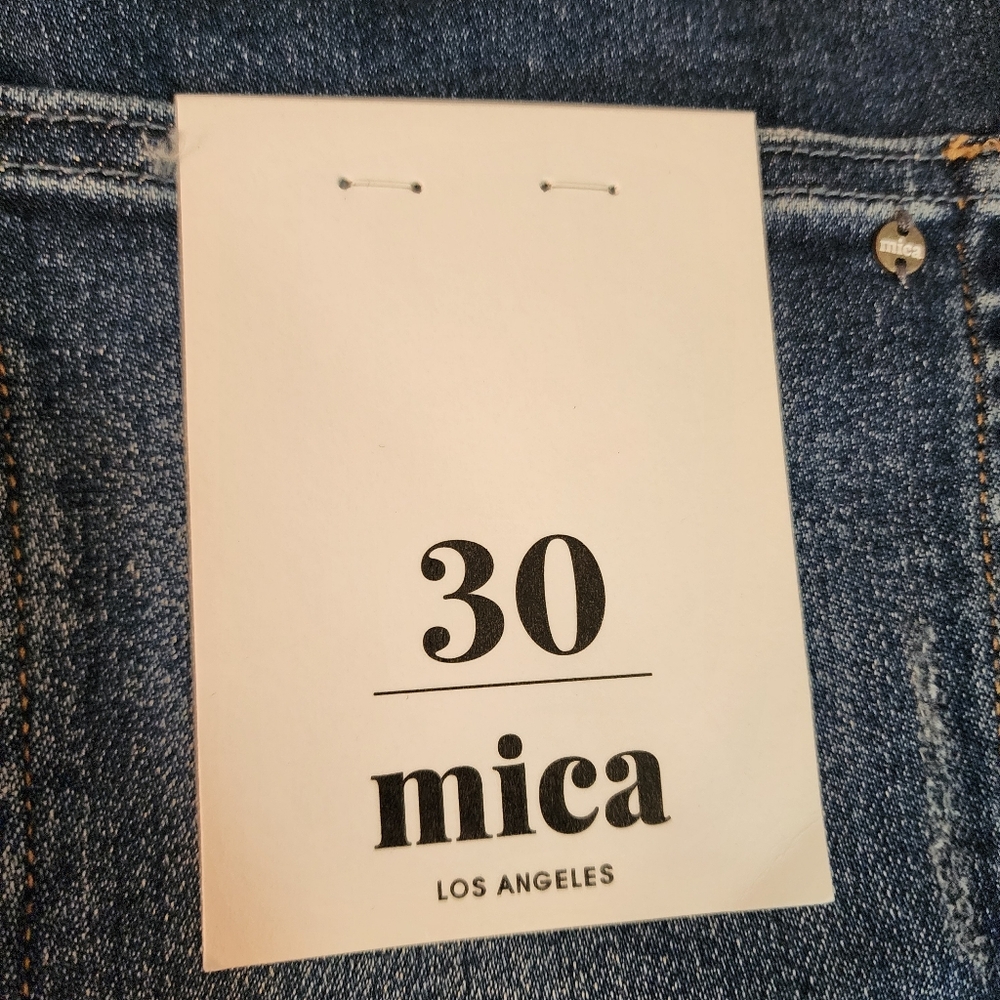 MICA Women's Super High Straight Leg Jeans - Blue. NWT - Picture 9 of 14